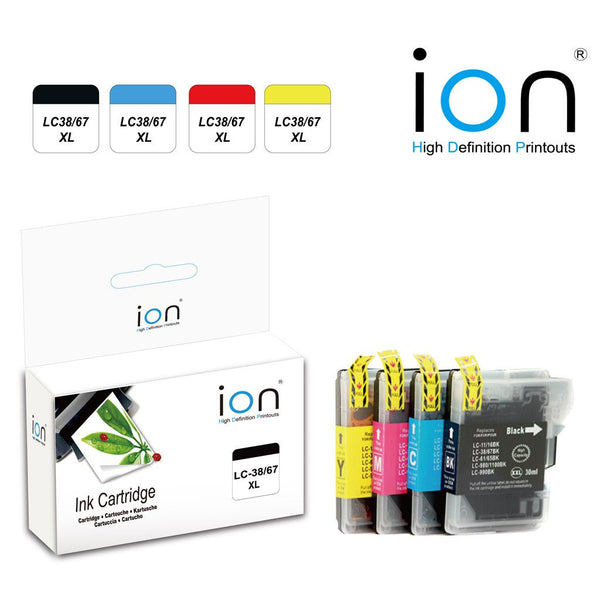 ION LC38 LC67 BROTHER COMPATIBE INK - Dabbous Mega Supplies