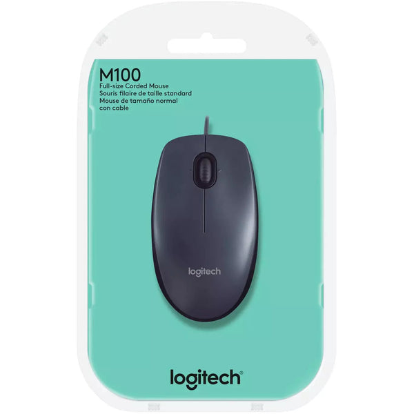 LOGITECH M100 WIRED MOUSE - Dabbous Mega Supplies