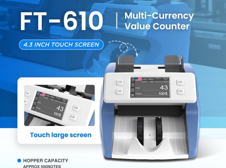 Feeltech 610 Money Counter with Printer | Bill Counter Lebanon ...