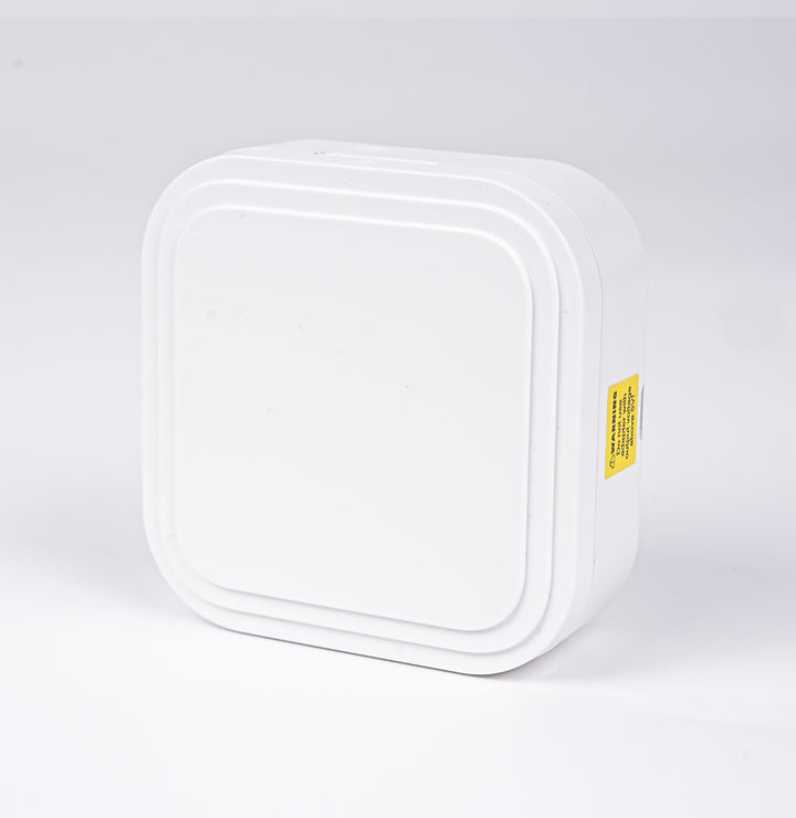 D32 white thermal label printer compact design for easy label printing on the go