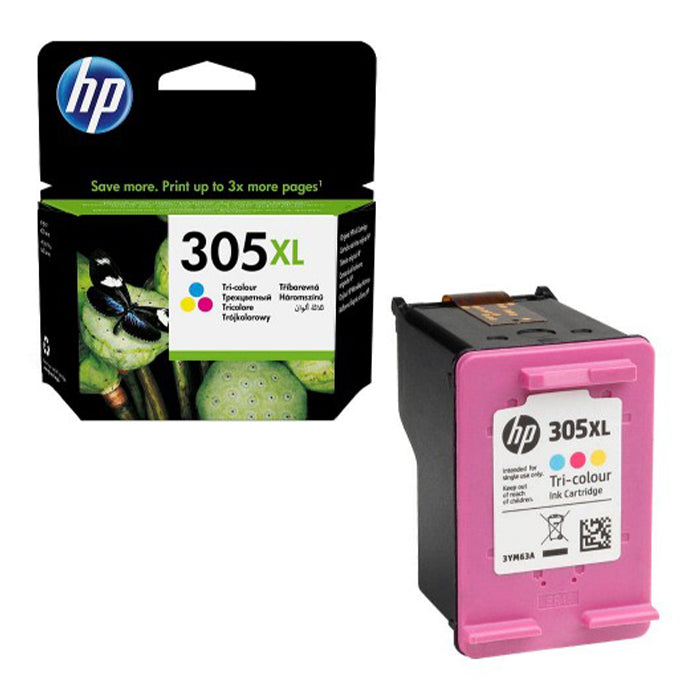HP 305 original ink cartridge tri-colour ink cartridge with packaging from Dabbous Mega Supplies