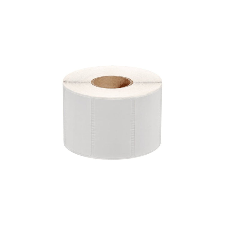 Thermal white label rolls for mobile printers by Dabbous Mega Supplies, blank adhesive labels on roll