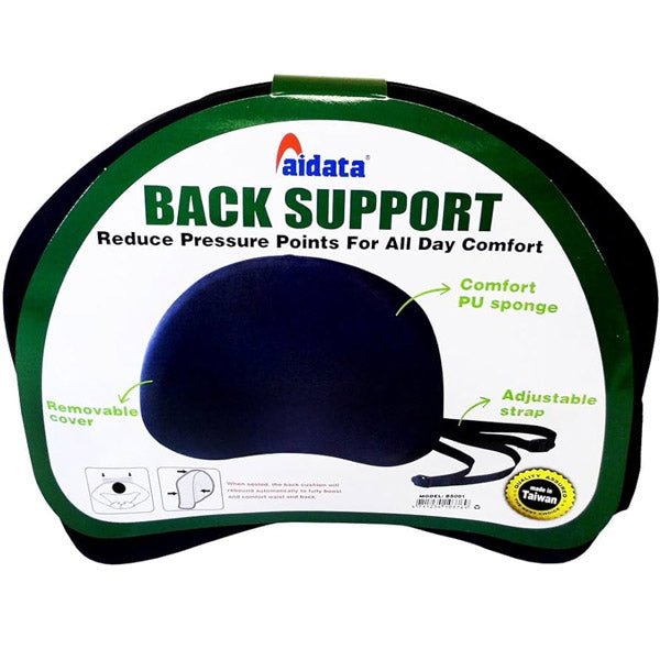 AIDATA BS001 office chair back support with comfort PU sponge and adjustable strap by Dabbous Mega Supplies