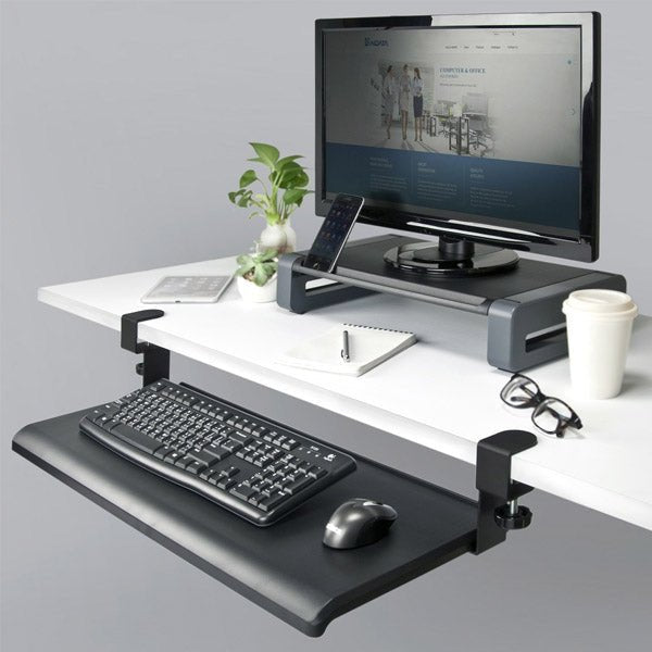 AIDATA KB1010 Keyboard Drawer R - Adjustable Computer Riser Tray ...