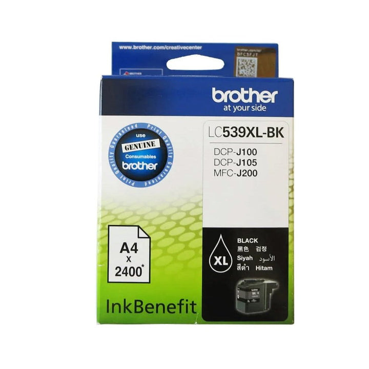 Brother LC535 LC539 original ink cartridge LC539XLBK black ink for DCP J100 J105 MFC J200 printers