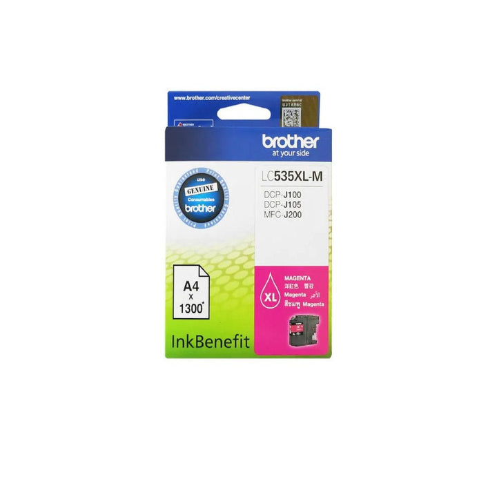 Brother LC535 LC539 original ink cartridge magenta color for Brother printers from Dabbous Mega Supplies