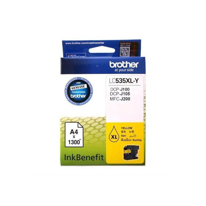 Brother LC535 LC539 original ink cartridge yellow for Brother DCP J100 J105 MFC J200 printers