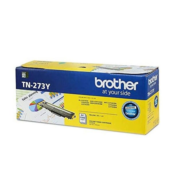 Brother TN273 original toner cartridge box in yellow packaging by Dabbous Mega Supplies