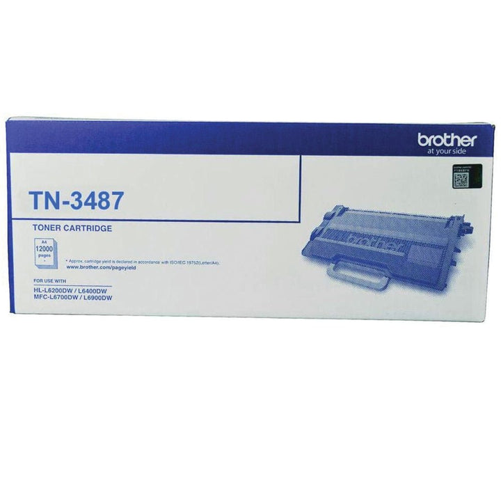 Brother TN3437 toner cartridge original in white and blue Dabbous Mega Supplies packaging