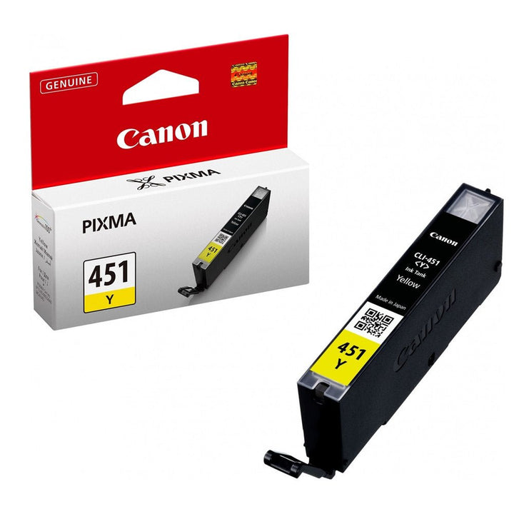 Canon PGI450 CLI451 original ink cartridges yellow for PIXMA printers with packaging