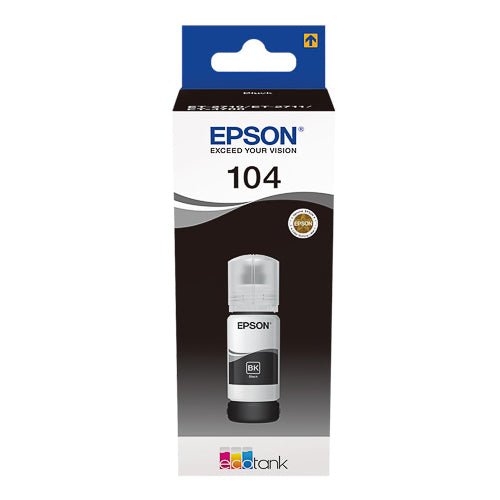 Epson 104 original ink black bottle for Epson EcoTank printers by Dabbous Mega Supplies