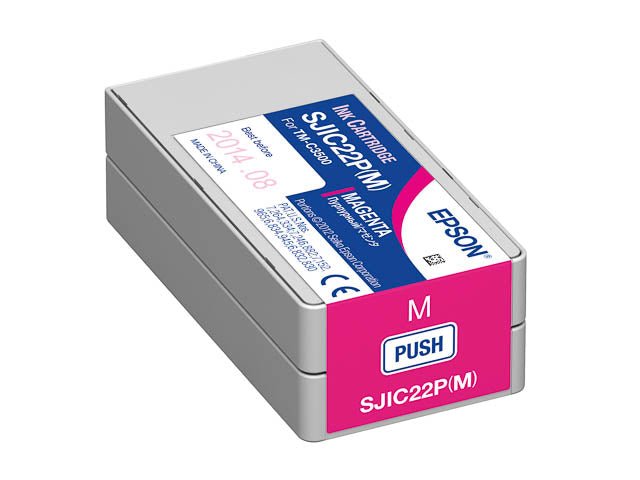 Epson SJIC22P original ink cartridge in magenta color for Epson printers by Dabbous Mega Supplies