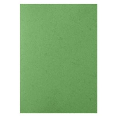 Green leather grain A4 binding covers for use with binding machines from Dabbous Mega Supplies