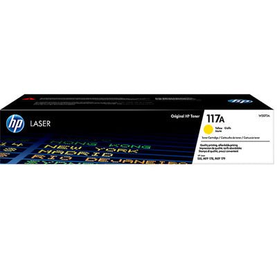 HP 117A original toner cartridge yellow color laser printer toner by Dabbous Mega Supplies