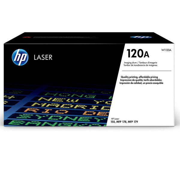 HP 120A original drum laser toner cartridge box from Dabbous Mega Supplies for quality printing