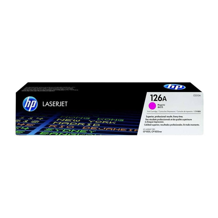 HP 126A original toner in magenta color box from Dabbous Mega Supplies for laser printers