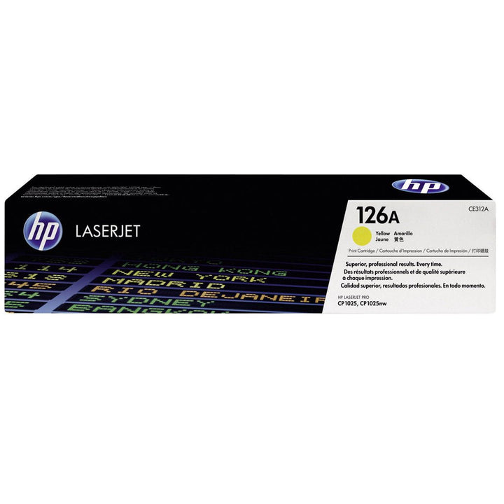 HP 126A original toner yellow cartridge by Dabbous Mega Supplies for LaserJet printers
