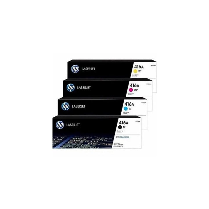HP 416A original toner cartridge set in black cyan magenta and yellow by Dabbous Mega Supplies
