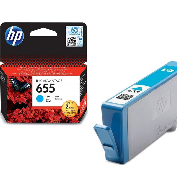 HP 655 original ink cartridge cyan ink for inkjet printers by Dabbous Mega Supplies
