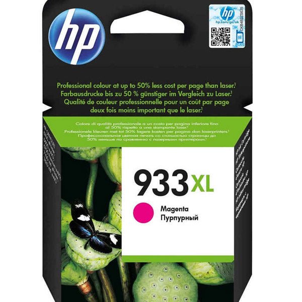 HP 933XL Magenta inkjet printer cartridge with HP 932XL 933XL high yield cartridge for vibrant color printing