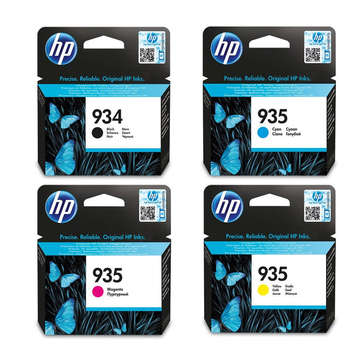 HP 934 935 original ink cartridge set with black, cyan, magenta, and yellow colors for inkjet printers