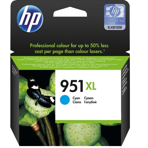 HP 951 XL cyan ink cartridge pack compatible with HP 950 951 ink for OfficeJet Pro printers