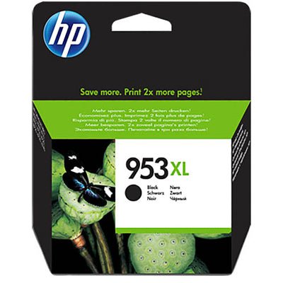 HP 953XL original ink cartridge black color packaging by Dabbous Mega Supplies