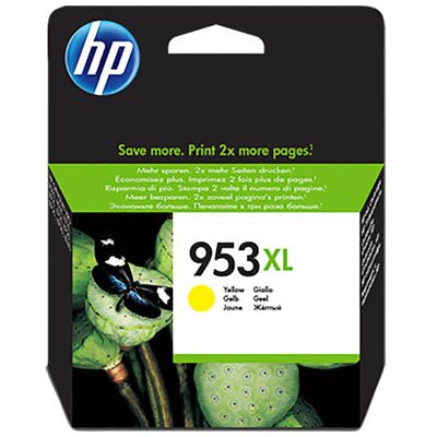HP 953XL original ink cartridge yellow color for inkjet printers from Dabbous Mega Supplies