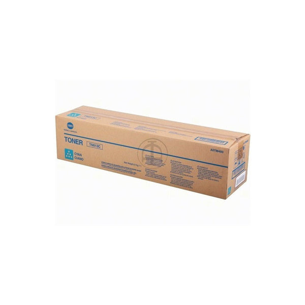 Konica TN613 original toner cartridge in packaging box from Dabbous Mega Supplies for printers