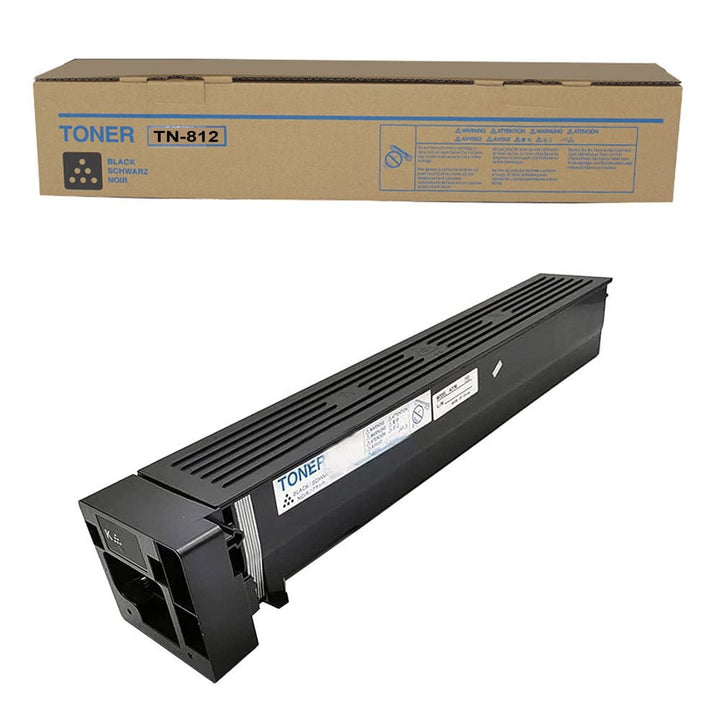 Konica TN812 original toner cartridge in black with packaging box from Dabbous Mega Supplies