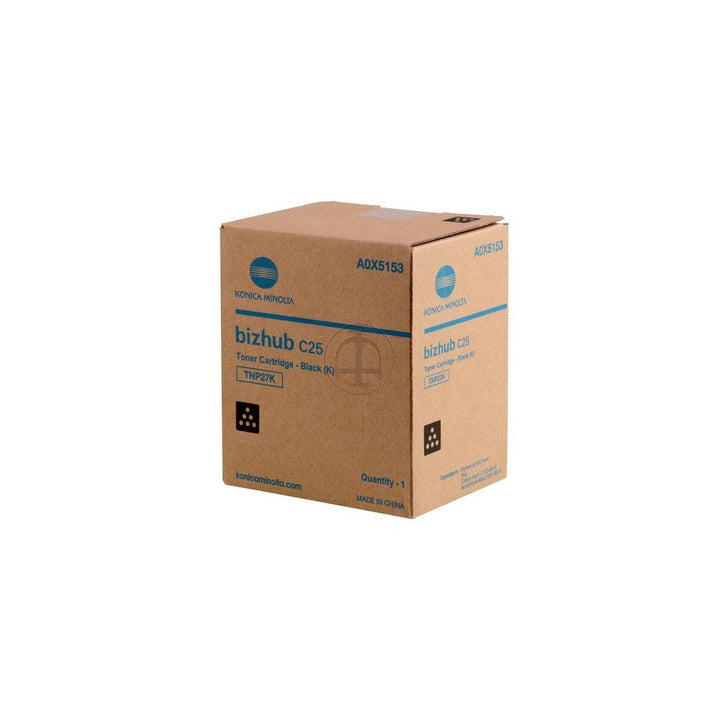 Konica TNP27 original toner cartridge box for bizhub C25 printer by Dabbous Mega Supplies