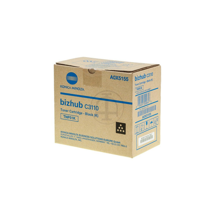 Konica TNP51 original toner cartridge black for Bizhub C3110 printer by Dabbous Mega Supplies