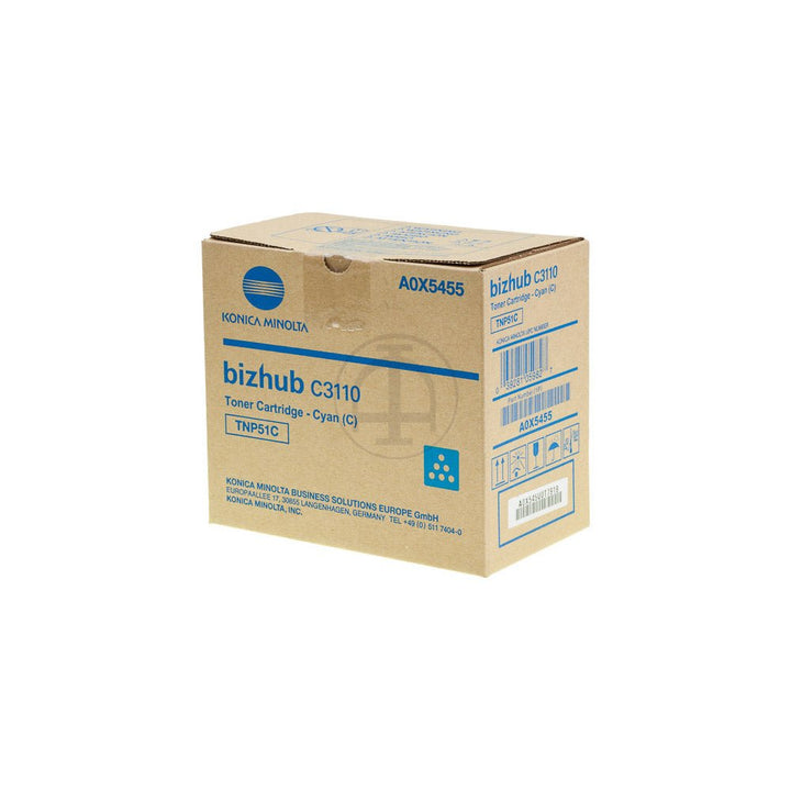 Konica TNP51 original toner cartridge in cardboard box for bizhub C3110 printer by Dabbous Mega Supplies