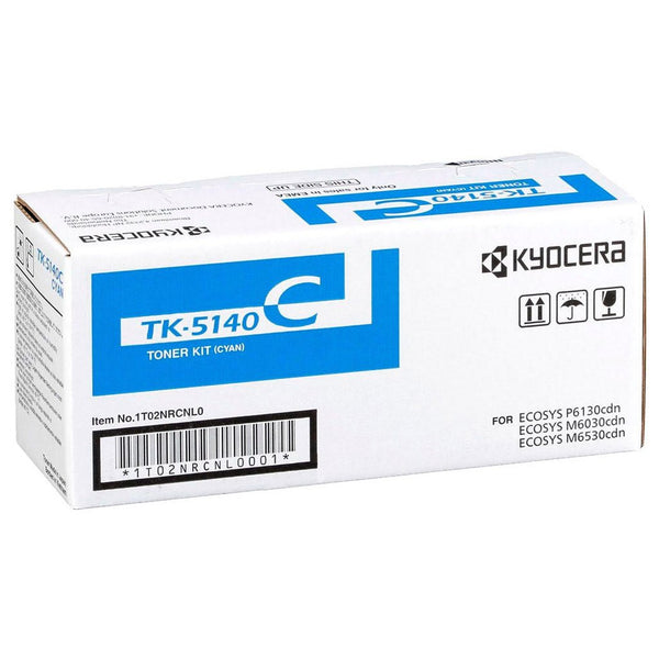 Kyocera TK-5140 toner cartridge cyan printer toner box for Ecosys printers by Dabbous Mega Supplies