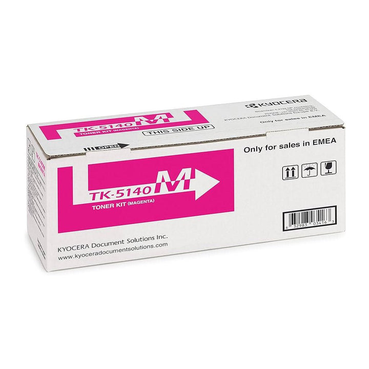 Kyocera TK-5140 toner cartridge magenta printer toner box from Dabbous Mega Supplies