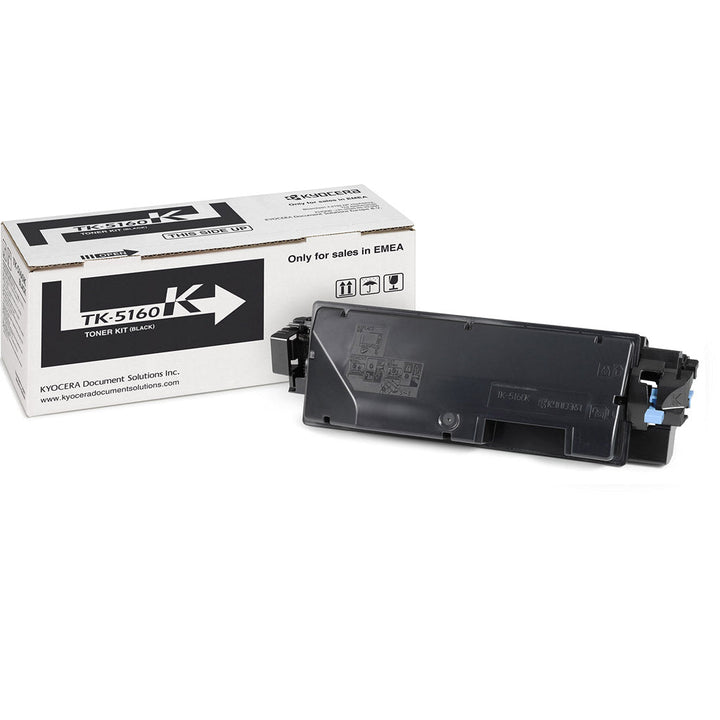 Kyocera TK5160 original toner cartridge with packaging from Dabbous Mega Supplies for laser printers
