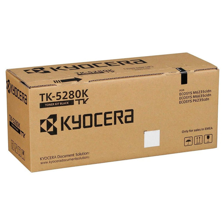 KYOCERA TK5280 original toner black cartridge box for printer models ECOSYS M6235cdn and M6635cdn