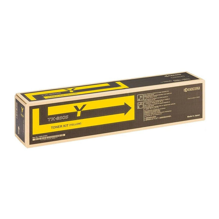 KYOCERA TK8505 original toner yellow cartridge box from Dabbous Mega Supplies for printers