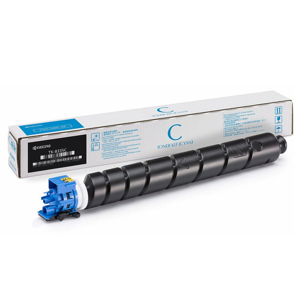 KYOCERA TK8525 original toner cyan cartridge with packaging from Dabbous Mega Supplies