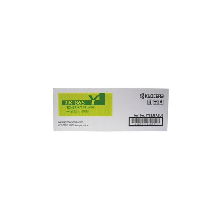 KYOCERA TK865 original toner cartridge yellow box from Dabbous Mega Supplies for printers