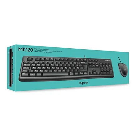 LOGITECH KEYBOARD MK120 ARABIC/ENG WIRED - Dabbous Mega Supplies