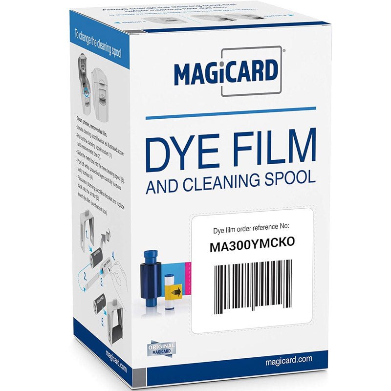 Magicard MA300 Ribbon Dye Film and Cleaning Spool for Printers ...