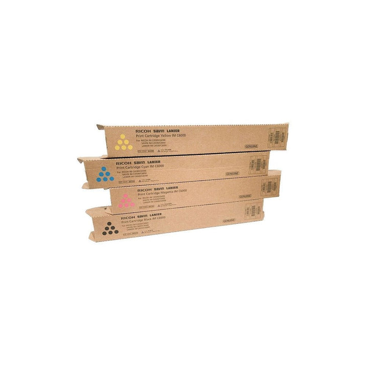 Dabbous Mega Supplies Ricoh IMC6000 original toner cartridge set in yellow cyan magenta and black colors