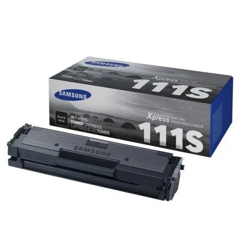 Samsung MLTD111S toner cartridge black printer toner with packaging from Dabbous Mega Supplies