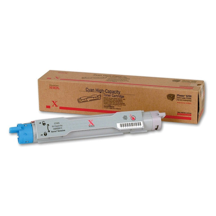 Xerox 106R00672 original toner cartridge cyan high-capacity with packaging box by Dabbous Mega Supplies