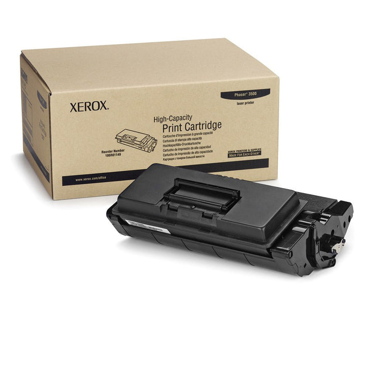 Xerox 106R01149 original toner cartridge with high-capacity print cartridge and packaging box